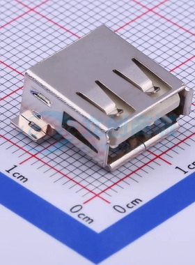USB连接器 U-USBAM04P-F000 SMD USB 2.0 母 卧贴 原装正品