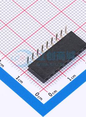 排母 FH2.54-06-09PWD 弯插,P=2.54mm 1x9P 方孔 电子元器件配单