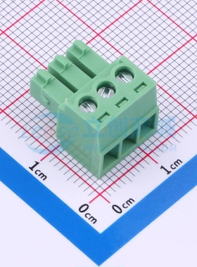 插拔式接线端子XDCB-3A381G-4-3G61 P=3.81mm 1x3P 公插头