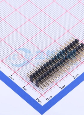 排针 X4622WV-2X18I-C40D28-E60 插件,P=2mm 2x18P 方针 原装正品