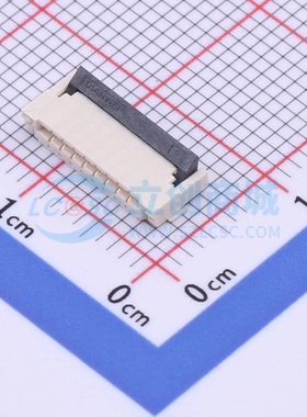连接器KH-FPC1.0-H2.0SMT-8P-QCHF SMD,P=1mm 8P 翻盖式