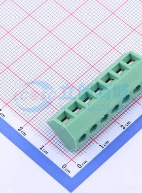 螺钉式接线端子KF127S-5.0-7P 插件,P=5mm 1x7P 直插 绿色
