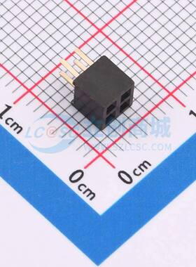 排母 B200M01-0B4P51-H43C28 插件,P=2mm 2x2P 方孔 电子元器件配