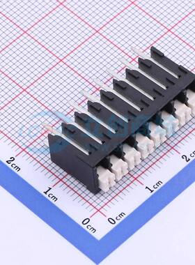 弹簧式接线端子JL212V-35008B01 插件,P=3.5mm 1x8P 直插 黑色