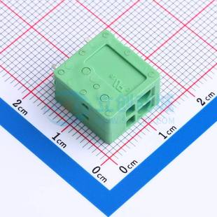 插件 35002G01 P=3.5mm 1x2P 绿色 弹簧式 直插 接线端子JL271V