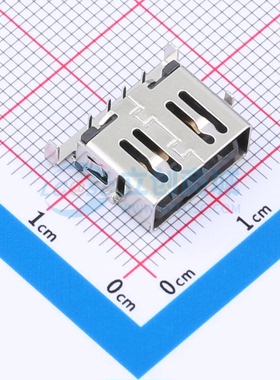 USB连接器 UB22F1-B011-HLRG23P-P 插件 USB 2.0 沉板 原装正品