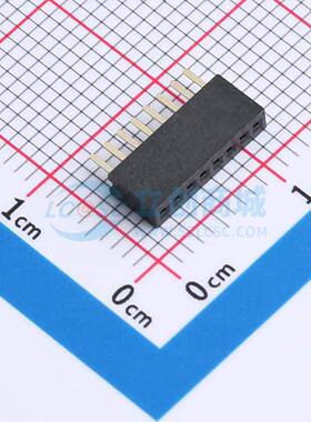 排母 B127N01-0B8P51-H43C24 插件,P=1.27mm 1x8P 方孔 电子元器