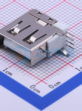 USB连接器 U-USBAN04P-F005 插件 USB 2.0 母 侧插 原装正品