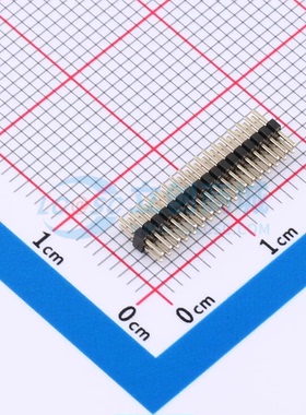 排针 A100M01-0B34P51-H10A20 插件,P=1mm 2x17P 方针 双排 原装