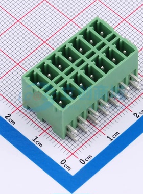 插拔式接线端子DB2ERHB-3.81-2*7P-GN 弯插3.81mm 2x7P 板端/插座