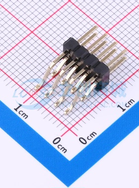 排针 GPHD207-0402A001R1BA SMD,P=2.54mm,卧贴 2x4P 双排 原装正