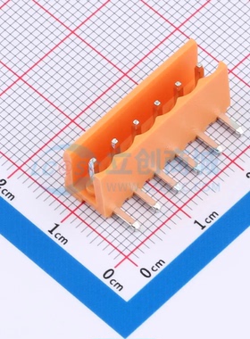 插拔式接线端子MXHT396R-3.96-06P-OE01-Cu-A 弯插3.96mm 1x6P 板