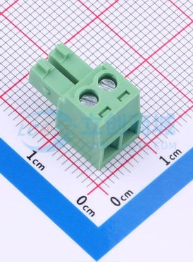 插拔式接线端子XDCB-2A381G-4-3G61 P=3.81mm 1x2P 公插头