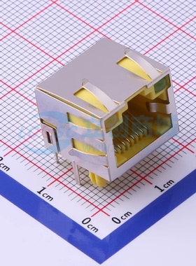 以太网连接器(RJ45 RJ11) RC02515弯插 RJ45插座 不带LED