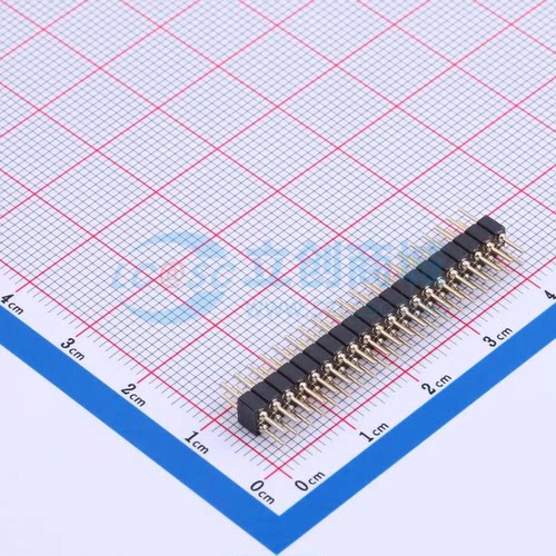 排针 PZ200-2-20-Z-C 插件,P=2mm 2x20P 圆针 原装正品