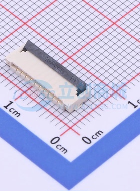 连接器KH-FPC1.0-H2.0SMT-10P-QCHF SMD,P=1mm 10P 翻盖式