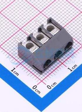螺钉式接线端子940-T-DS/03 插件,P=5.08mm 1x3P 直插 灰色