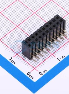 排母 CSFB203-1002A001R1AC 弯插,P=2mm 2x10P 方孔 电子元器件配