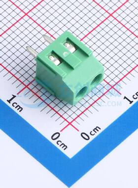 螺钉式接线端子MX128L-3.5-02P-GN01-Cu-Y-A 插件,P=3.5mm 1x2P