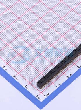 排母 X1321FVS-2x32-C43D48 SMD,P=1.27mm 2x32P 方孔 电子元器件