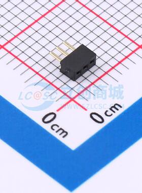 排母 FH1.0-01-03PZD 插件,P=1mm 1x3P 方孔 电子元器件配单