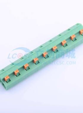 弹簧式接线端子KF237-10.16-9P 插件,P=10.16mm 1x9P 绿色