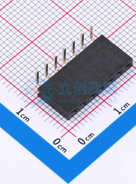 排母 FH2.54-06-07PWD 弯插,P=2.54mm 1x7P 方孔 电子元器件配单