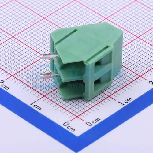 螺钉式接线端子DB103-5.0-2P-GN-S 插件,P=5mm 1x2P 直插 绿色