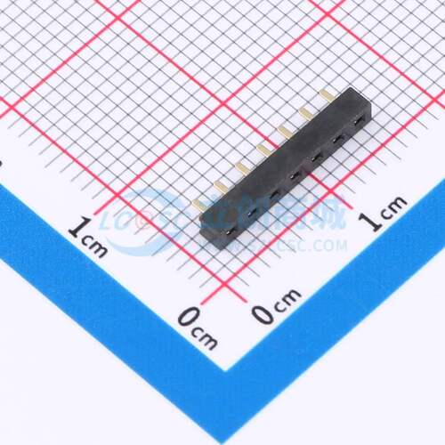 排母 FP5B07A-B1U16-B 插件,P=2mm 1x7P 方孔 电子元器件配单