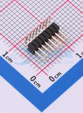 排针 5AIW3-7440-108-W0 弯插,P=1.27mm 1x8P 方针 原装正品