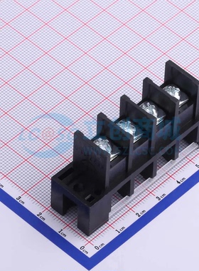 栅栏式接线端子KF27S-11.0-4P P=11mm 带盖板 1x4P