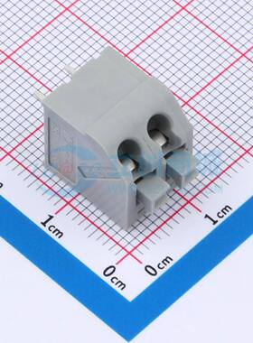 弹簧式接线端子250-502 插件,P=5mm 1x2P 灰色