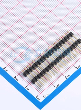 排针 X6512WV-18H-C60D30-E100 插件,P=2.54mm 1x18P 方针 原装正