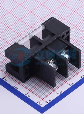 栅栏式接线端子KF27S-11.0-2P P=11mm 带盖板 1x2P