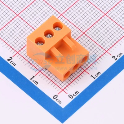 插拔式接线端子MXHT396K-3.96-03P-OE01-Cu-S-A P=3.96mm 1x3P 螺