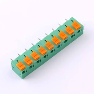 09P GN01 P=7.62mm 接线端子MX142V 1x9P 插件 7.62 弹簧式