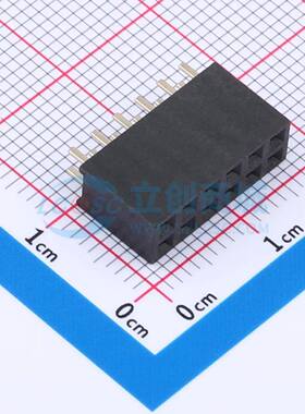 排母 F185-1206A0BSYE3 插件,P=2.54mm 2x6P 电子元器件配单