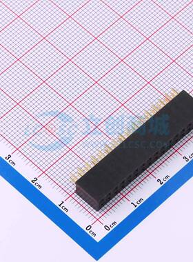 排母 X6521FV-2x16-C85D32 插件,P=2.54mm 2x16P 方孔 电子元器件