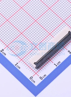 连接器FC05-S45FCT-00 SMD,P=0.5mm,卧贴 45P 翻盖式 下接