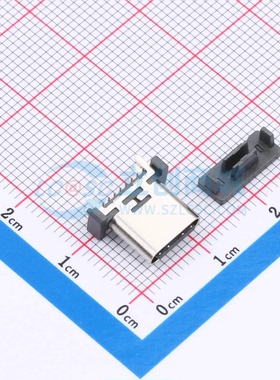 USB连接器 HX-TYPE-C 16P 180 LT H9.3 VERT socket SMD 母 立贴