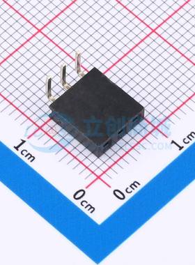排母 FH2.54-06-03PWD 弯插,P=2.54mm 1x3P 方孔 电子元器件配单