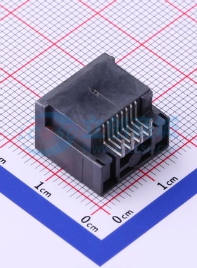 以太网连接器(RJ45 RJ11) RC01834插件 RJ45插座 不带LED