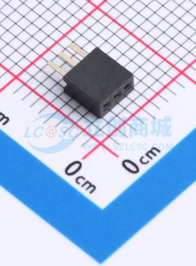 排母 B127N01-0B3P51-H43C24 插件,P=1.27mm 1x3P 方孔 电子元器