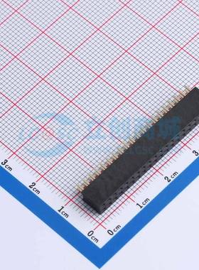 排母 B20020230-40PB0513-H64C28 插件,P=2mm 2x20P 方孔 电子元