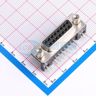 09682537613 弯插 正品 Sub 原装 VGA连接器 15P 母