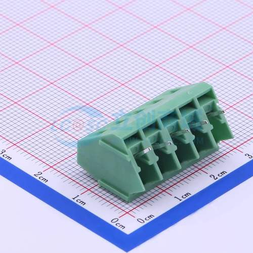 螺钉式接线端子DB103-5.0-5P-GN-S 插件,P=5mm 1x5P 直插 绿色