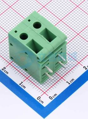 螺钉式接线端子DB105R-7.5-2P-GN-S 弯插,P=7.5mm 1x2P绿色