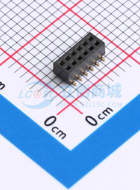 排母 FH1.0-02-06PWS SMD,P=1mm 2x6P 方孔 电子元器件配单