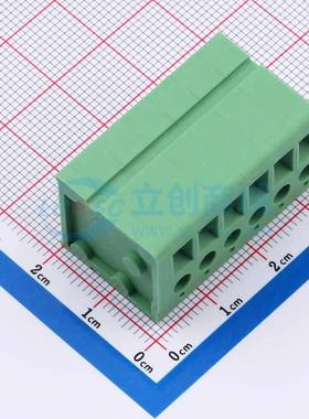 螺钉式接线端子DB105V-5.0-6P-GN-S 插件,P=5mm 1x6P 直插 绿色