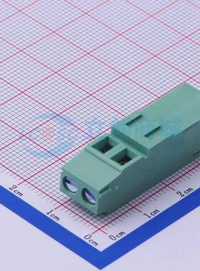 螺钉式接线端子JL500HH-50002G01 插件,P=5mm 1x2P 直插 绿色